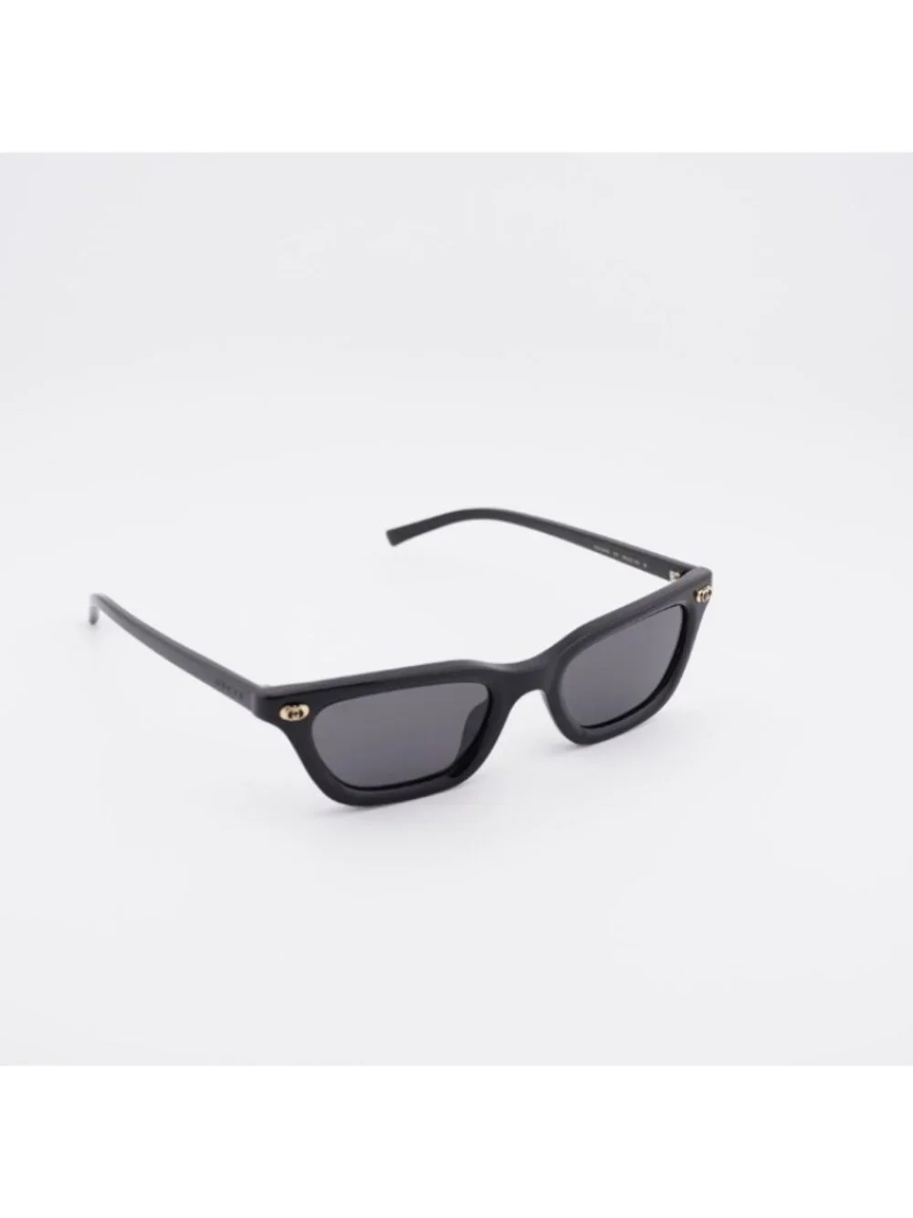 Gucci GG1944S 001 Sunglasses Black Rectangle Frame, Grey Lenses